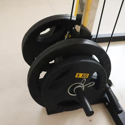 Rack de sentadillas amarillo con capacidad para 1000 libras