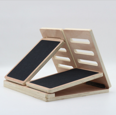 nueva tabla inclinada de madera ajustable - hasta 450 LBS de capacidad y portátil - tabla inclinada , camilla para pantorrillas , tabla elástica para cuña de sentadillas
