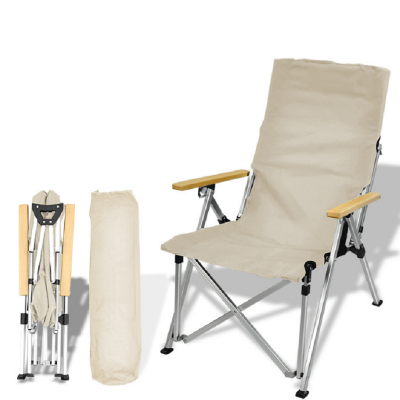 Wholesale Camping Steel Frame Folding Beach Chair With Adjustable Backrest
