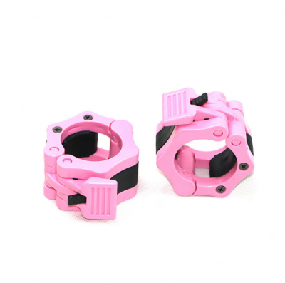 Abrazadera de bloqueo para barra de pesas, clips de collar de resorte, accesorios de fitness, collares de plástico, clip para barras de 5 cm