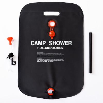 senderismo camping PVC 5 galones baño agua caliente bolsa de ducha solar
