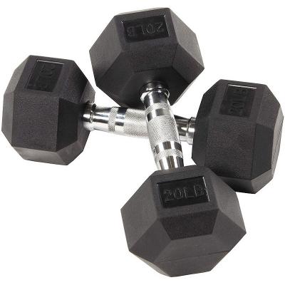 Mancuernas hexagonales, pesas pesadas, mangos de metal para entrenamiento de fuerza, equipo de ejercicio para gimnasio en casa