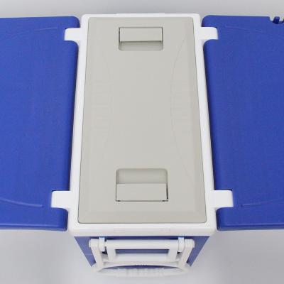 Nevera portátil aislante para camping con mesa y silla