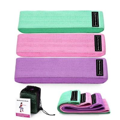 conjunto de bandas de resistencia de cadera de yoga de bucle de entrenamiento de fitness de tela
