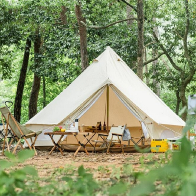 glamping de lujo 3m 4m 5m 6m tienda de campana de lona de algodón al aire libre
