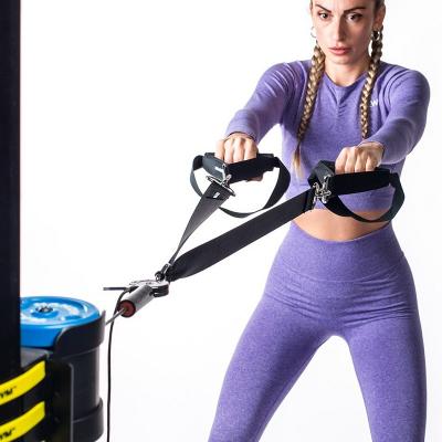 Extractor de cuerda de polea desplegable alta de pórtico integrado de gimnasio multifuncional
