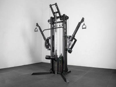 Máquina de crossover con rack de dominadas para gimnasio comercial