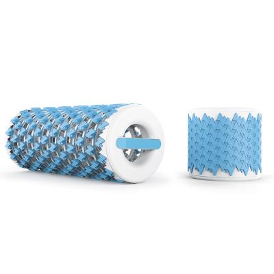 Rodillo de yoga ajustable para masaje de tejidos musculares doloridos
