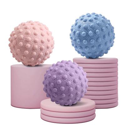 Rodillo de bola para masaje de pies, bola de Lacrosse para terapia física con punto de activación puntiagudo duro
