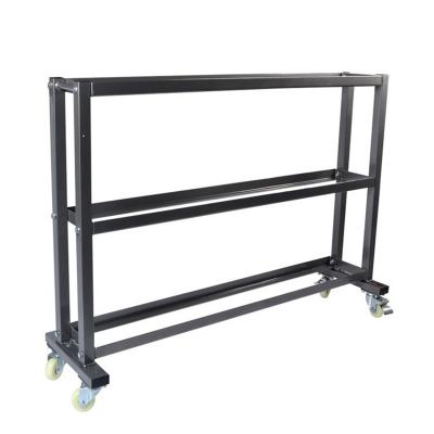 Soporte para balones medicinales de 3 niveles, color negro