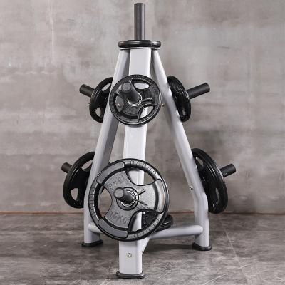 Estante para discos de pesas, soporte para discos estándar con soportes para barras