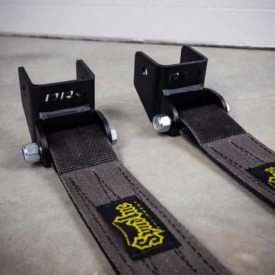 Perchas de correa con recubrimiento de polvo negro para racks de jaula completa y de 6 postes