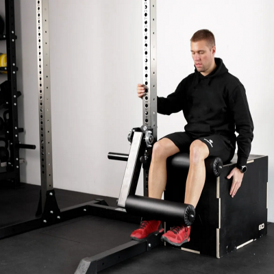 Equipo de gimnasio para extensión de piernas con soporte ajustable para sentadillas de uso comercial
