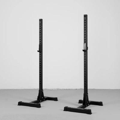 Rack de sentadillas portátil de acero resistente con altura ajustable