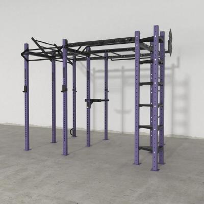 Estación de gimnasio con jaula de potencia multifuncional