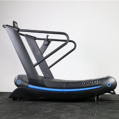 Cinta de correr manual curva sin motor para fitness comercial al por mayor