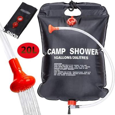 Bolsa de ducha solar portátil para acampar al aire libre, senderismo