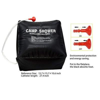 Bolsa de ducha solar portátil para acampar al aire libre, senderismo
